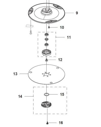 Repair KIT Cutting Disk P2-B - M for Automower®