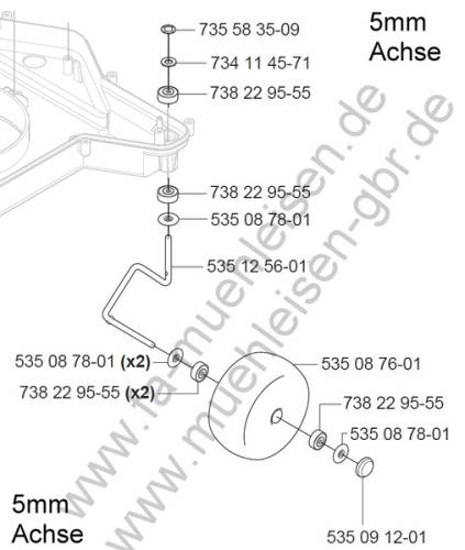 Front Wheel KIT5mm with Std. Wheel