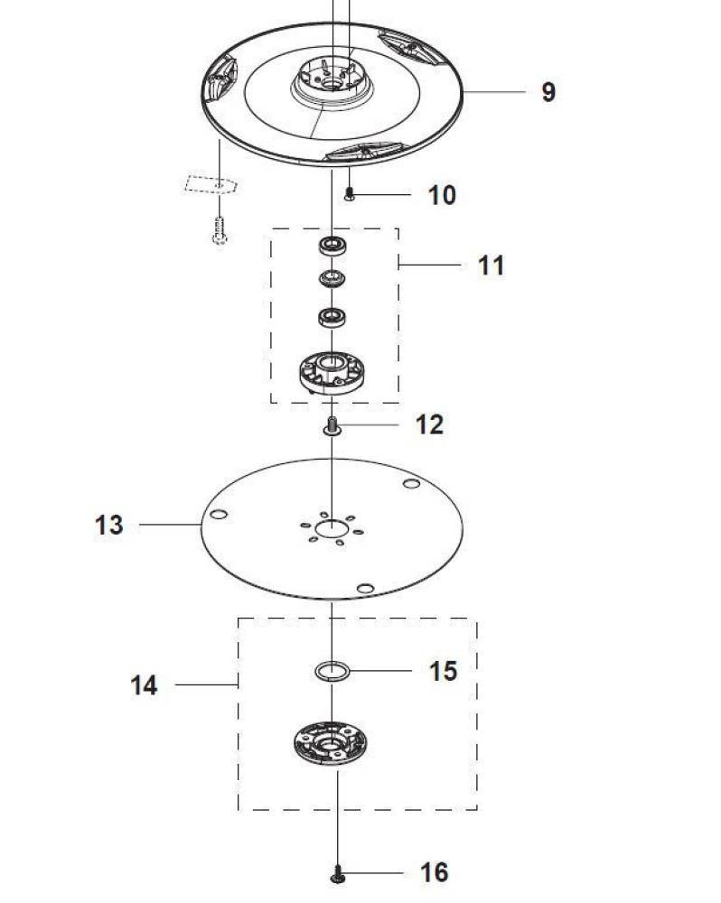 Repair KIT Cutting Disk P2-B - M for Automower®