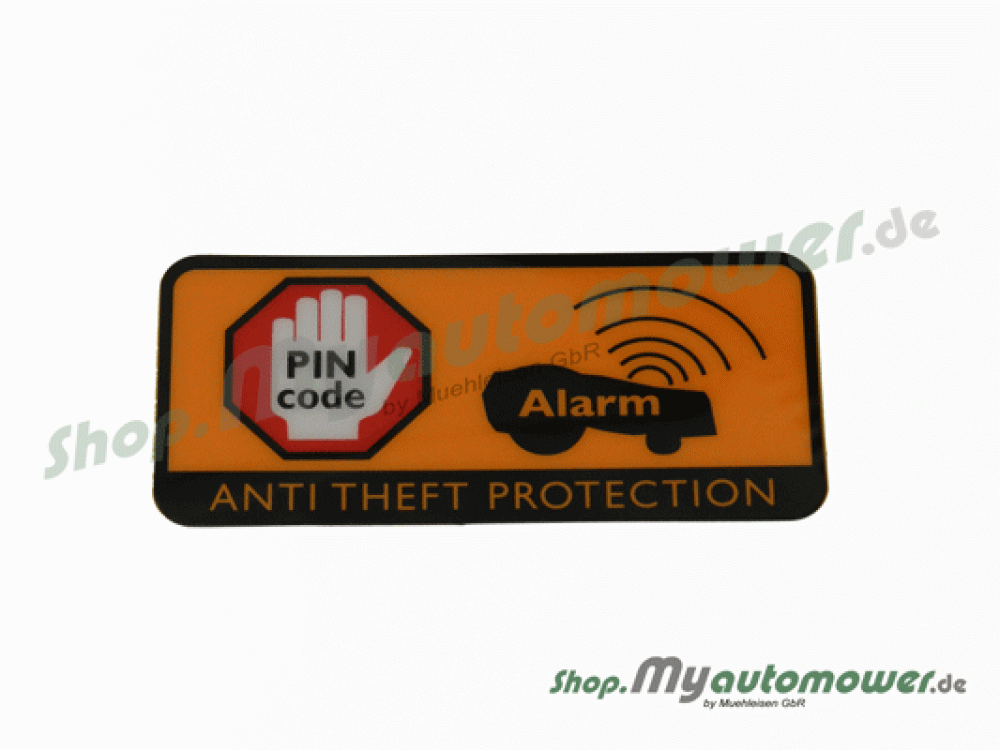 *N/A* Code Alarm Sticker (Klein) (Gelb)