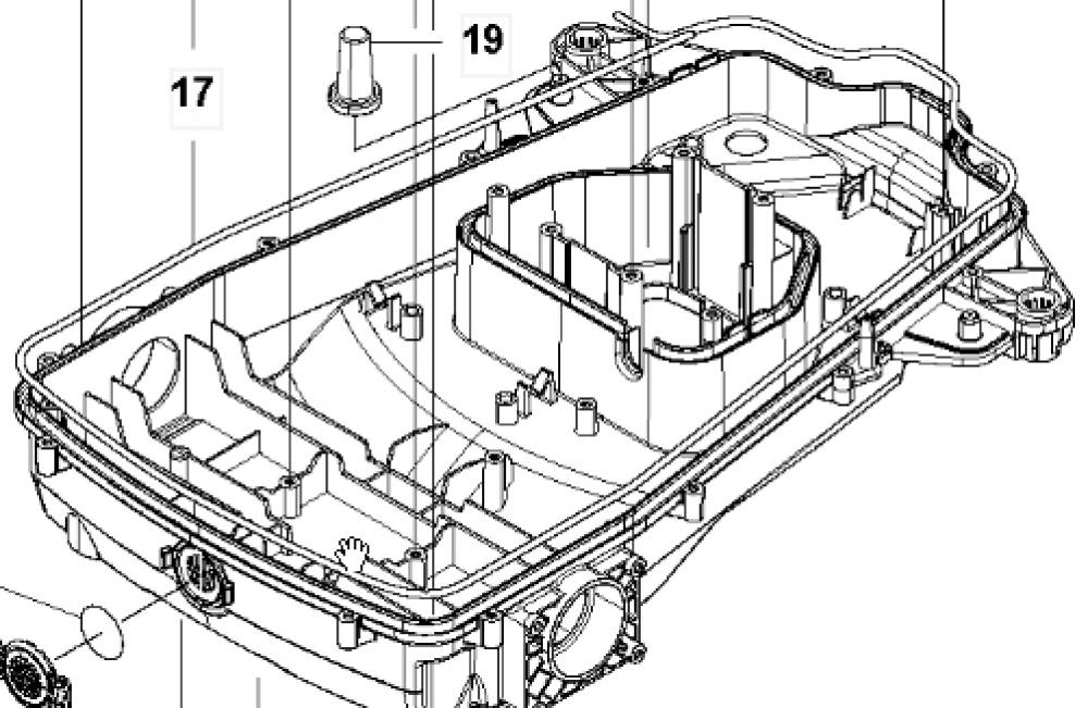 Case bottom CHASSIS KIT - P15 ab 2019-