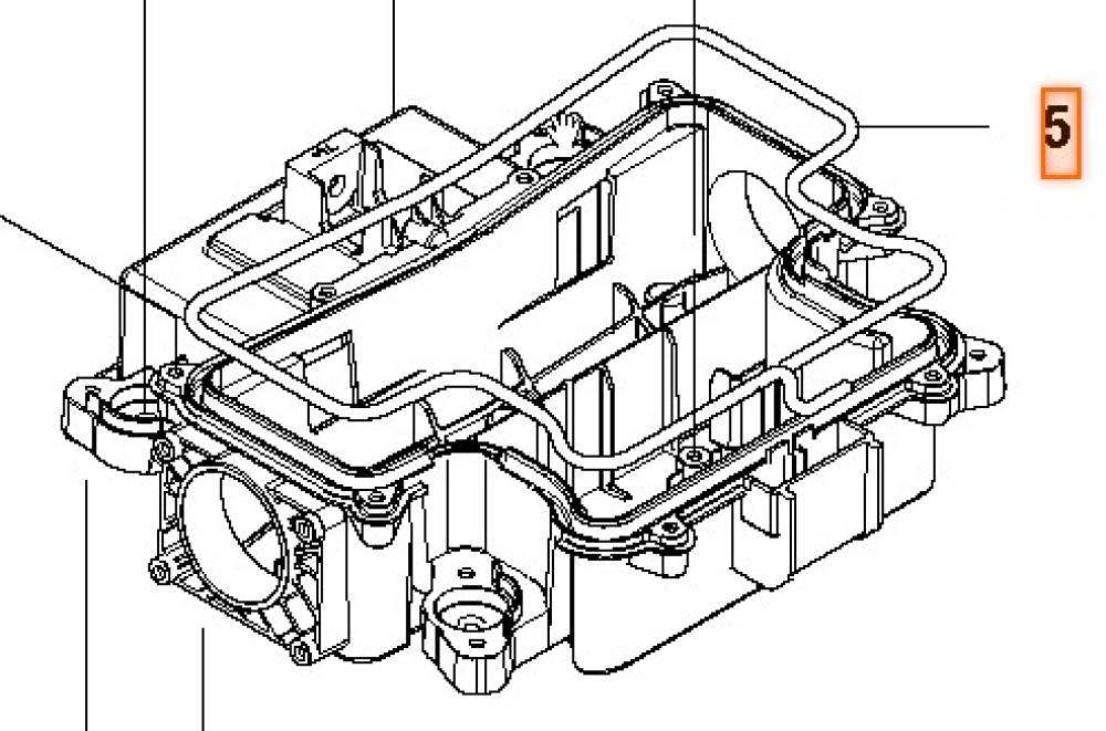 Sealing tape 1 piece P25 housing rear 5mm