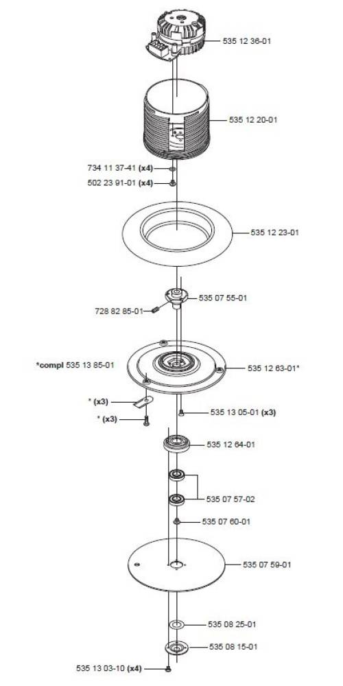 Deckel für Gleitscheibe G1,G2,G3