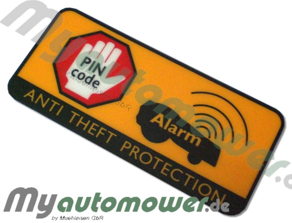 *N/A* Code Alarm Sticker (Klein) (Gelb)