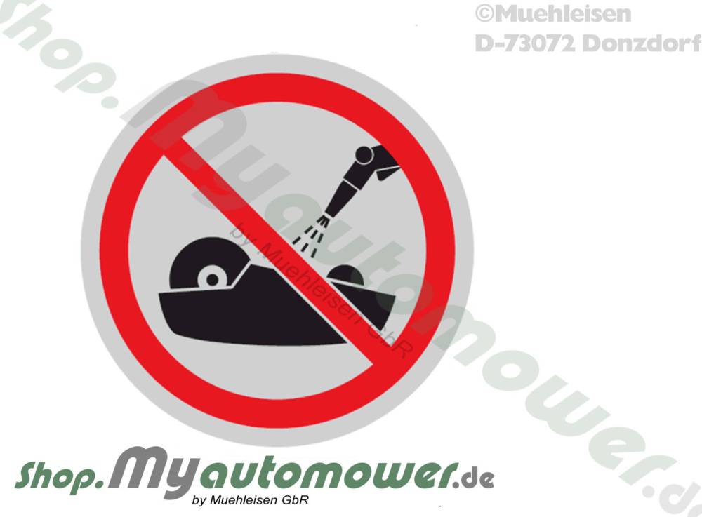 Sticker Wasching prohibited